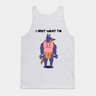 i just want to train Tank Top